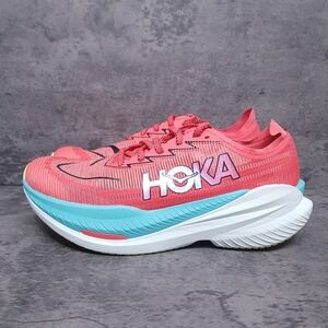 HOKA ONE ONE Mach X 2 Running Shoes Mens Size 9 1155119 GFRT Grapefruit‎ Coral